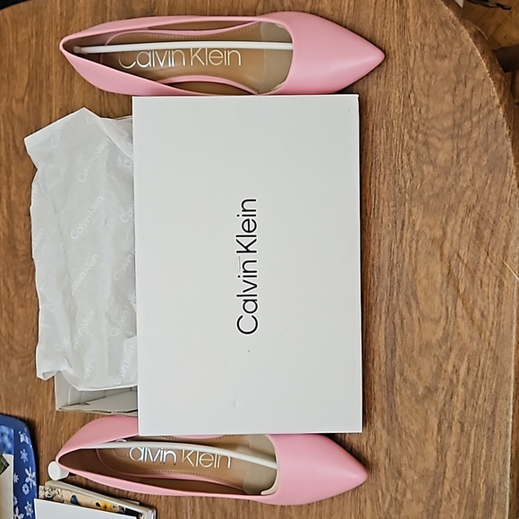 Calvin Klein NIB women's Gayle pink, sz 11 m pointy toe slip on dress pump - Picture 5 of 10